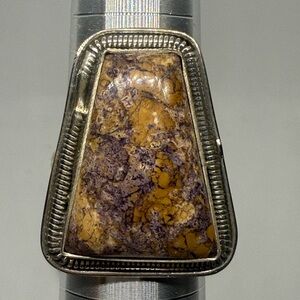 Sterling Silver and Fruit Jasper  Ring